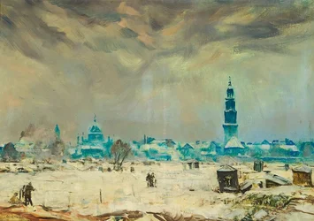 Blick auf das winterliche Potsdam